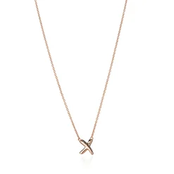 Tiffany & Co. Paloma's Graffiti X pendant in 18k rose gold, small. | ^ Necklaces & Pendants|Rose Gold Jewelry