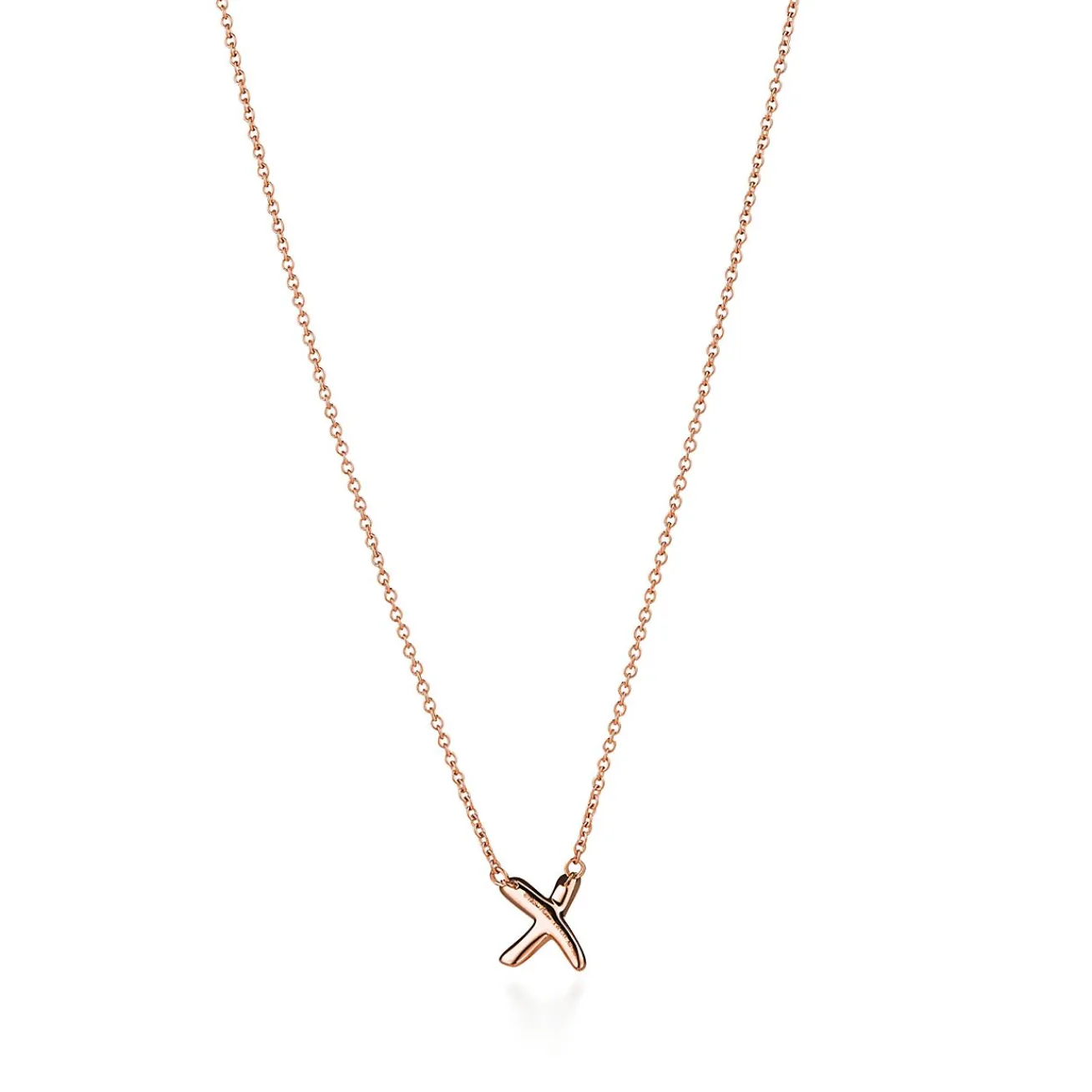 Tiffany & Co. Paloma's Graffiti X pendant in 18k rose gold, small. | ^ Necklaces & Pendants|Rose Gold Jewelry