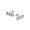 Tiffany & Co. Paloma's Groove™ bar cuff links in sterling silver. | ^ Paloma Picasso®|Him