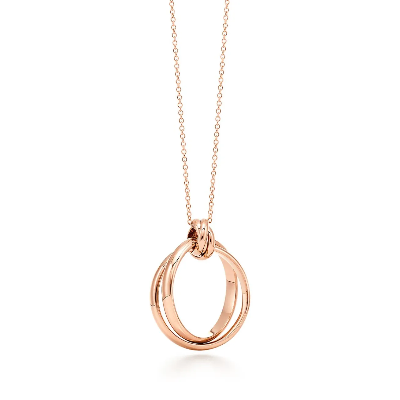 Tiffany & Co. Paloma's Melody circle pendant in 18k rose gold, small. | ^ Necklaces & Pendants|Rose Gold Jewelry