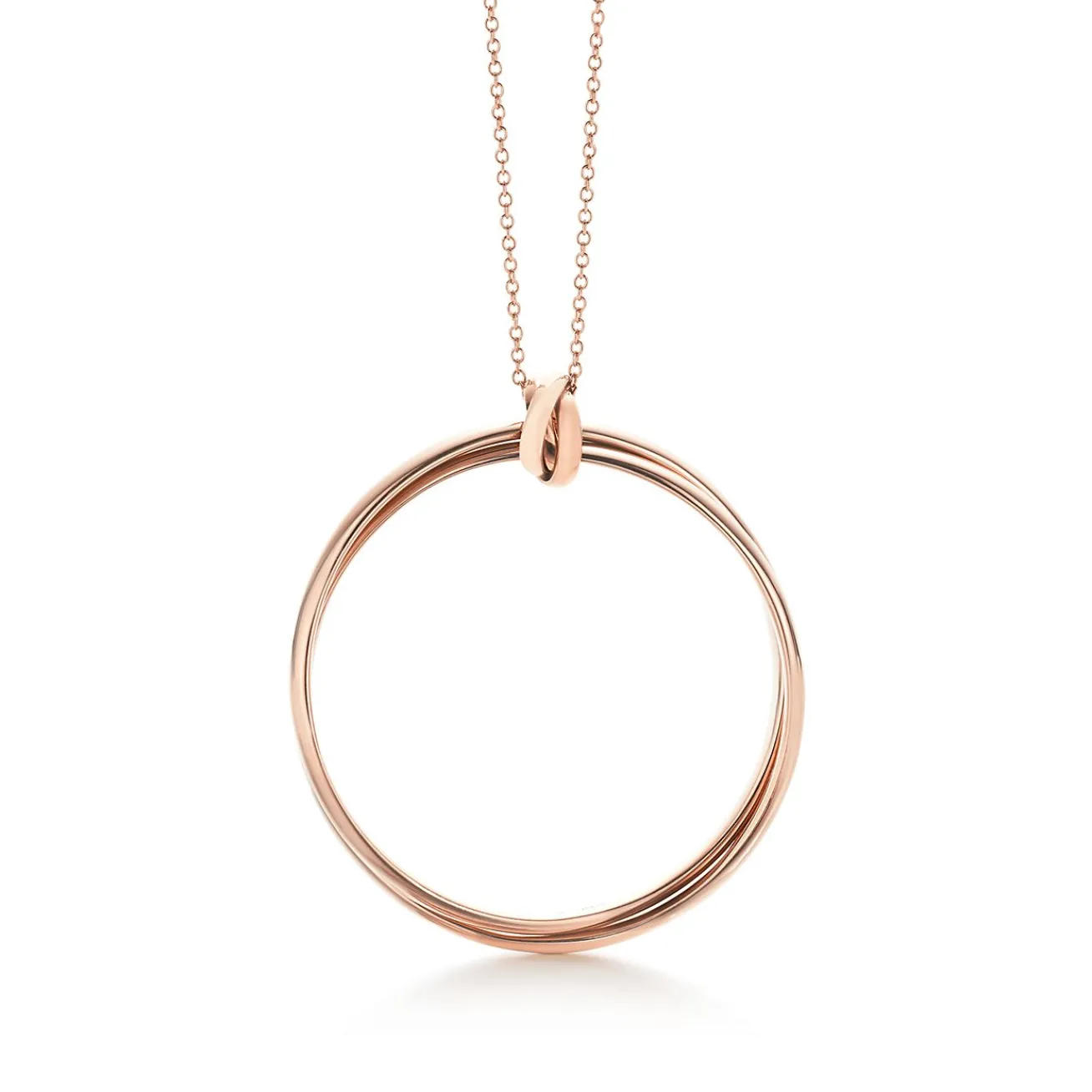 Tiffany & Co. Paloma's Melody circle pendant in 18k rose gold, large. | ^ Necklaces & Pendants|Rose Gold Jewelry