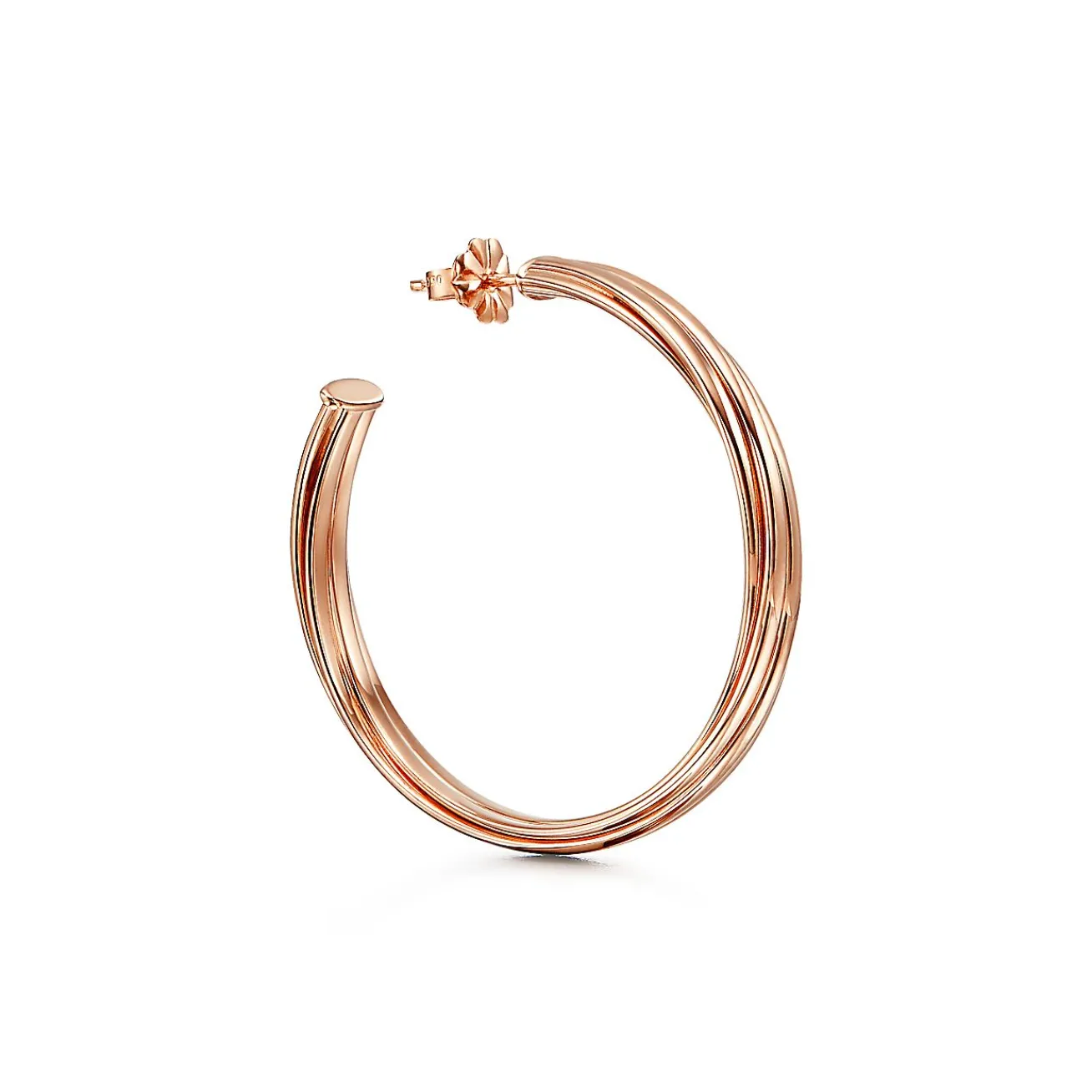 Tiffany & Co. Paloma's Melody hoop earrings in 18k rose gold, large. | ^ Hoop Earrings|Rose Gold Jewelry