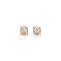 Tiffany & Co. Paloma's Sugar Stacks earrings in 18k rose gold with diamonds. | ^ Earrings|Rose Gold Jewelry