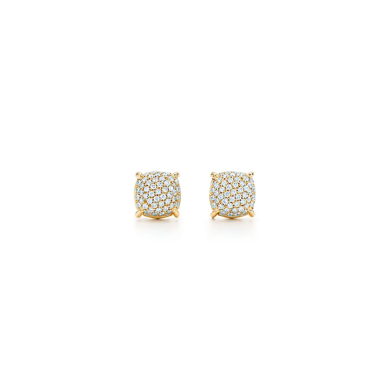 Tiffany & Co. Paloma's Sugar Stacks earrings in 18k gold with diamonds. | ^ Earrings|Gold Jewelry