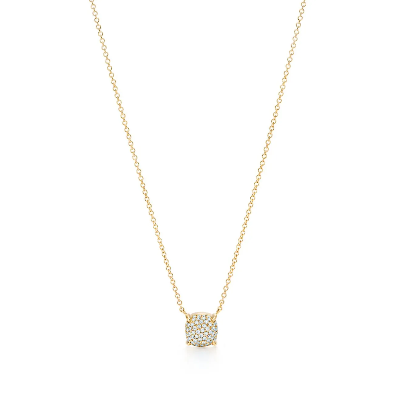 Tiffany & Co. Paloma's Sugar Stacks pendant in 18k gold with diamonds. | ^ Necklaces & Pendants|Gold Jewelry