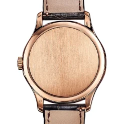 Tiffany & Co. Patek Philippe Calatrava men's watch in 18k rose gold with a leather strap. | ^ Patek Philippe