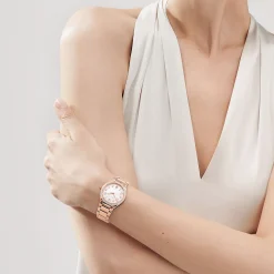 Tiffany & Co. Patek Philippe Twenty~4 women's watch in 18k rose gold with diamonds. | ^ Patek Philippe