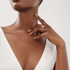 Tiffany & Co. Pavé Tiffany® Setting with a diamond band: world's most iconic engagement ring. | ^ Engagement Rings