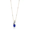 Tiffany & Co. Pendant in Gold and Platinum with a Tanzanite, Diamonds and Pink Sapphires | ^ Necklaces & Pendants|Gold Jewelry