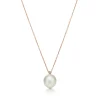 Tiffany & Co. Pendant in 18k rose gold with South Sea cultured pearls and diamonds. | ^ Necklaces & Pendants|Rose Gold Jewelry