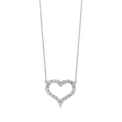 Tiffany & Co. Pendant in platinum with diamonds, large. | ^ Necklaces & Pendants|Platinum Jewelry