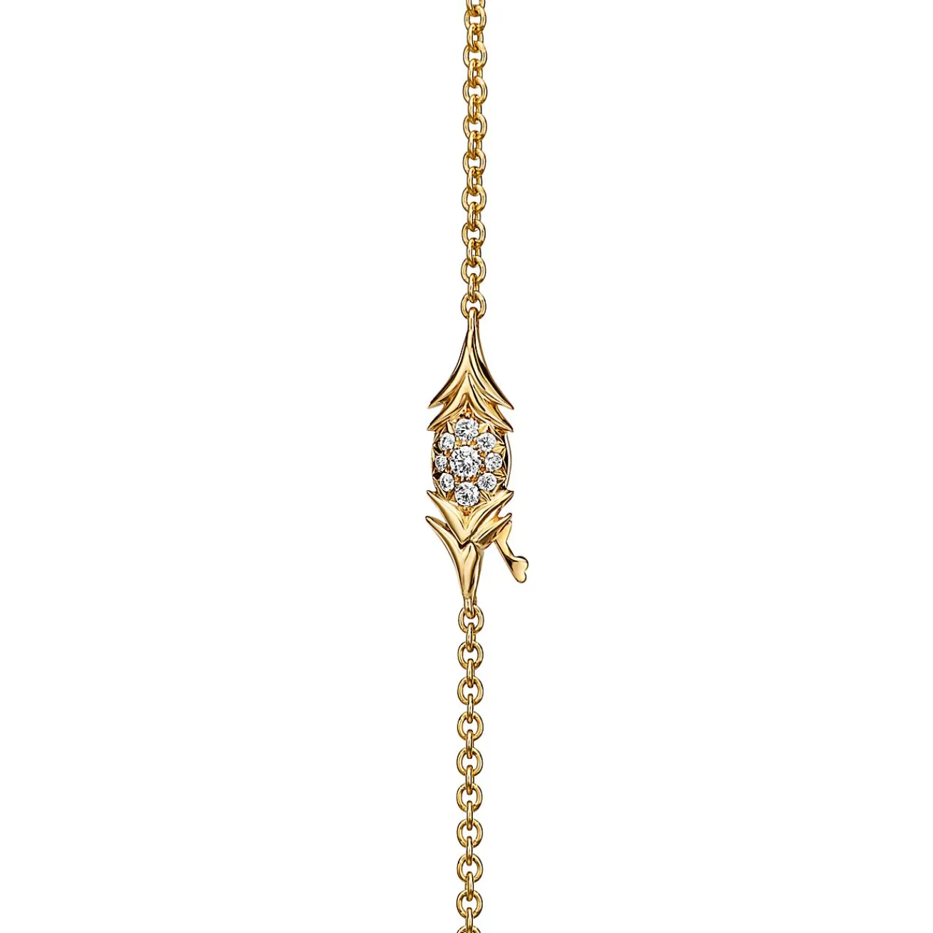 Tiffany & Co. Pendant in Yellow Gold and Platinum with a Citrine, Diamonds and Pink Sapphires | ^ Necklaces & Pendants|Gold Jewelry