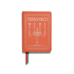 Tiffany & Co. Personal Essentials Notebook in Carnelian Orange Leather | ^ The Home|Housewarming Gifts