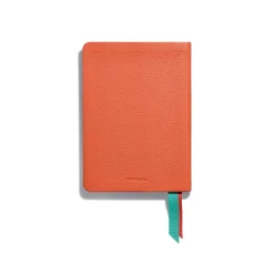 Tiffany & Co. Personal Essentials Notebook in Carnelian Orange Leather | ^ The Home|Housewarming Gifts