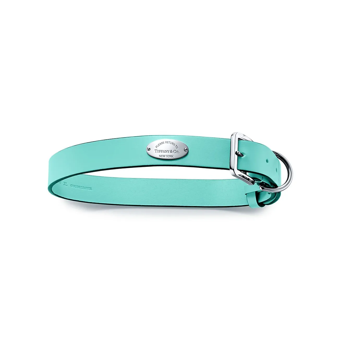 Tiffany & Co. Pet collar in Tiffany Blue® leather, extra large. | ^ Stationery, Games & Unique Objects|Games & Novelties