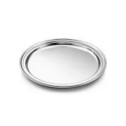 Tiffany & Co. Regency round tray in sterling silver. | ^ The Home|Housewarming Gifts