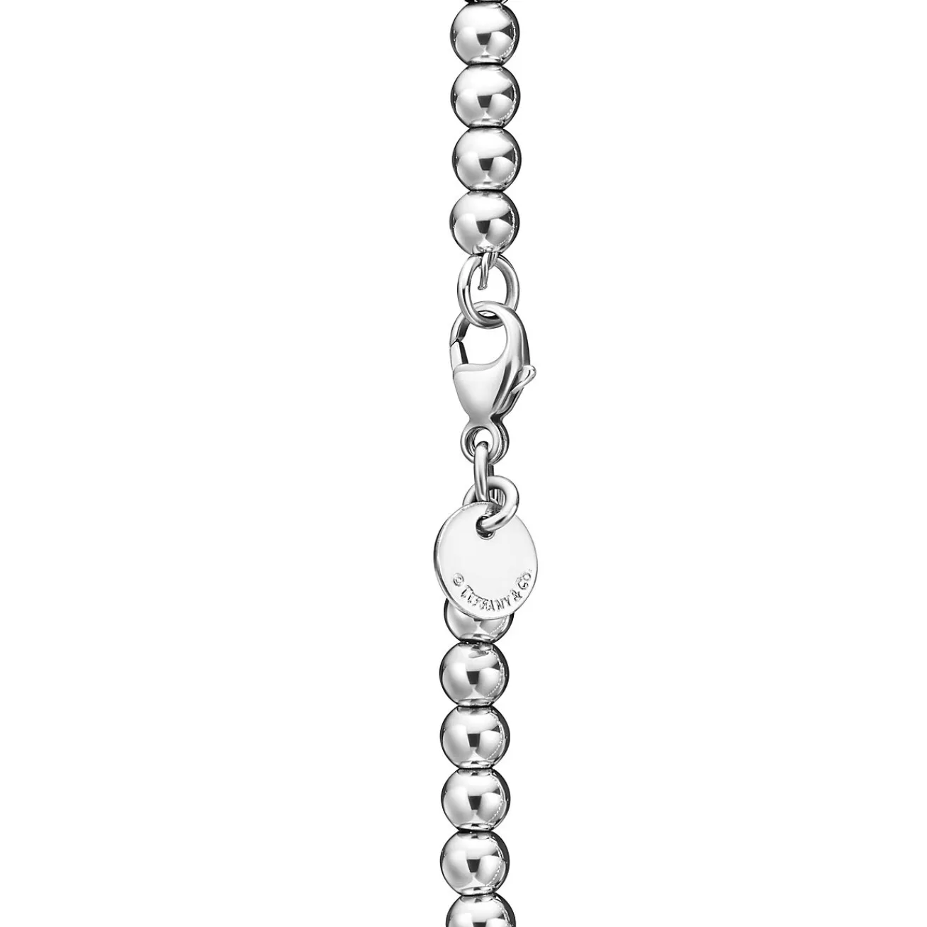 Tiffany & Co. Return to Tiffany® Bead Bracelet in Silver, Tiffany Blue® with a Diamond, 4 mm | ^ Bracelets|Gifts for Her