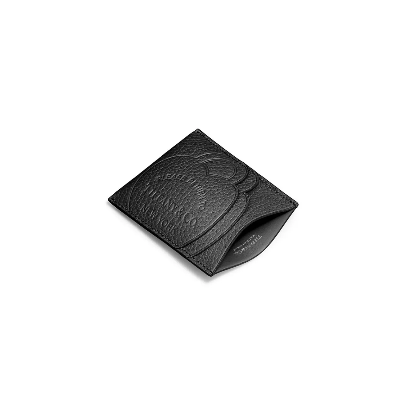 Tiffany & Co. Return to Tiffany® Card Case in Black Leather | ^Women Business Gifts|Small Leather Goods
