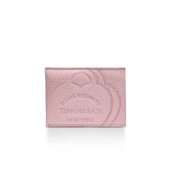 Tiffany & Co. Return to Tiffany® Card Case in Crystal Pink Leather | ^Women Business Gifts|Small Leather Goods