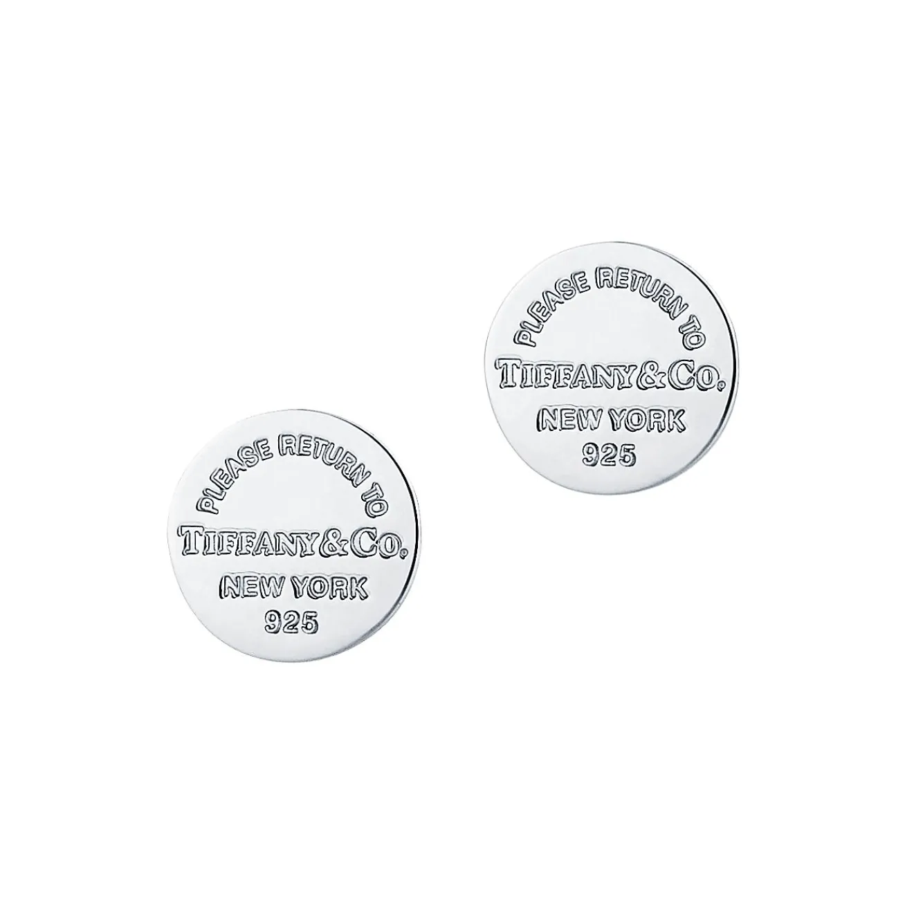 Tiffany & Co. Return to Tiffany® Circle Stud Earrings in Silver | ^ Earrings|Sterling Silver Jewelry
