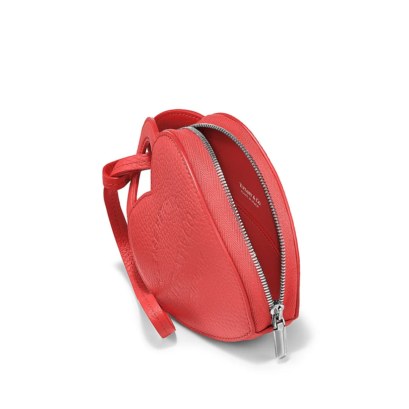 Tiffany & Co. Return to Tiffany® Coin Case in Hibiscus Red Leather | ^Women Small Leather Goods|Women's Accessories