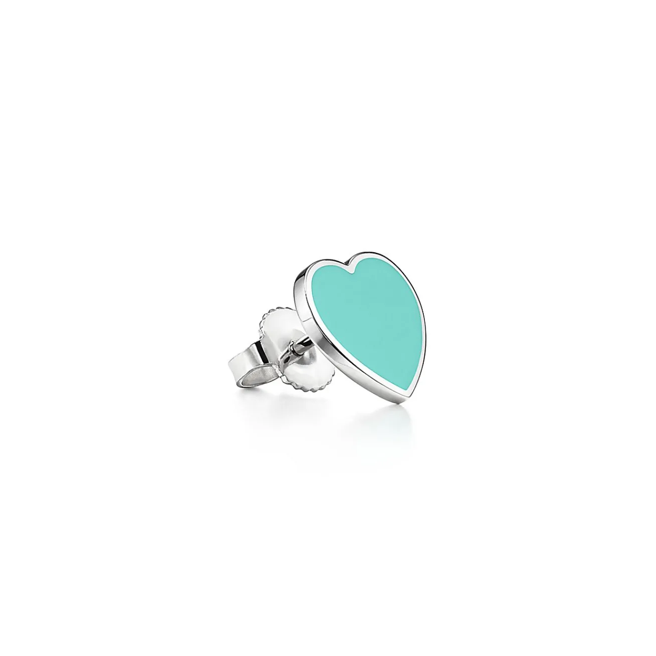 Tiffany & Co. Return to Tiffany® Earrings in Silver with Tiffany Blue® and a Diamond, Mini | ^ Earrings|Gifts for Her