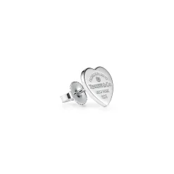 Tiffany & Co. Return to Tiffany® Earrings in Silver with Tiffany Blue® and a Diamond, Mini | ^ Earrings|Gifts for Her