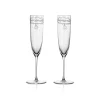 Tiffany & Co. Return to Tiffany® Etched Champagne Glasses Set of Two, in Crystal Glass | ^ The Home|Housewarming Gifts