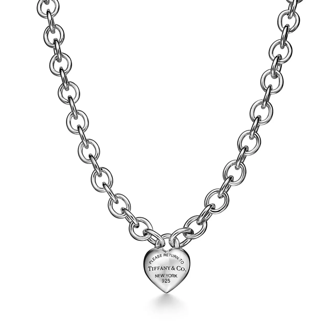 Tiffany & Co. Return to Tiffany® Full Heart Toggle Necklace in Sterling Silver | ^ Necklaces & Pendants|Gifts for Her