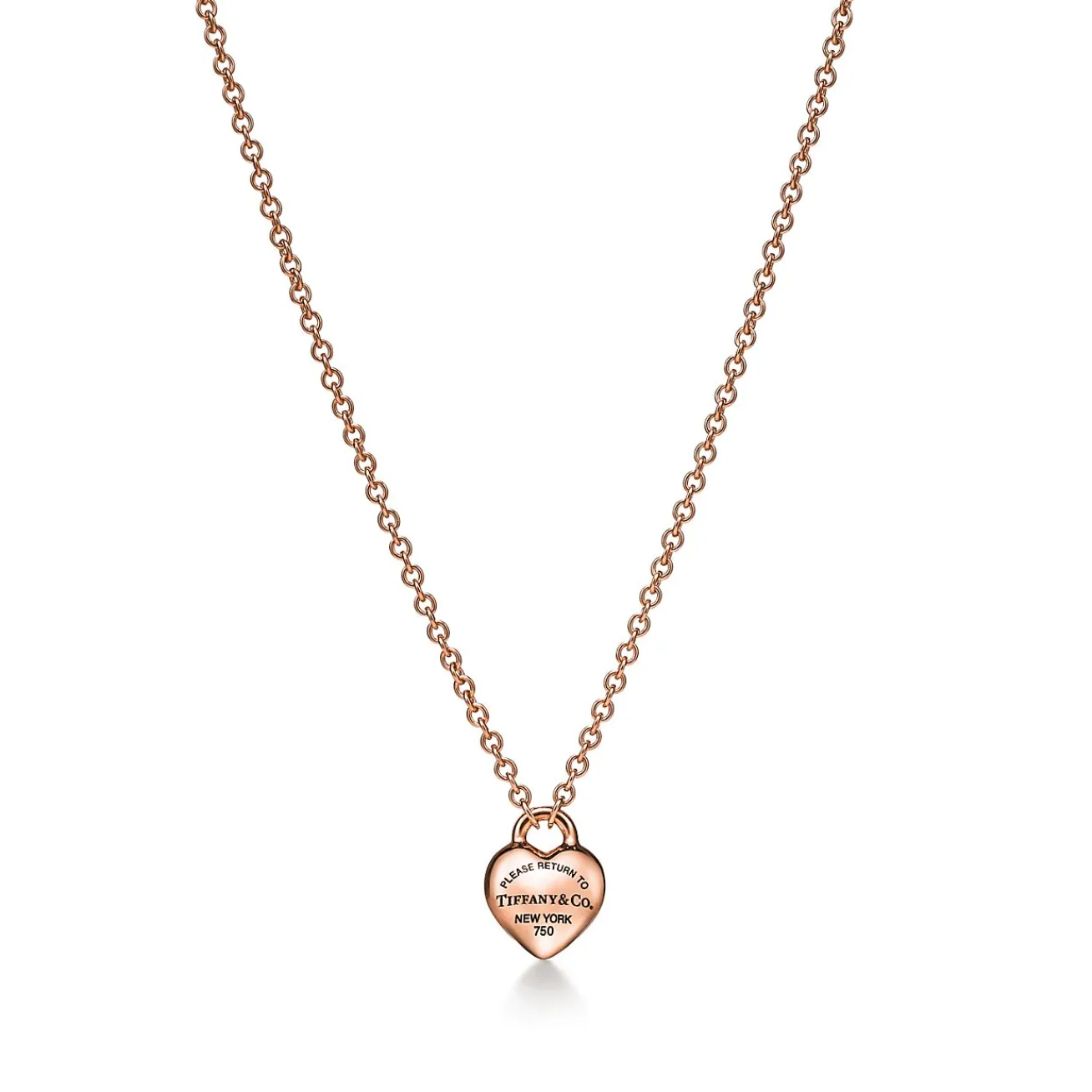 Tiffany & Co. Return to Tiffany® Full Heart Pendant in Rose Gold | ^ Necklaces & Pendants|New Jewelry