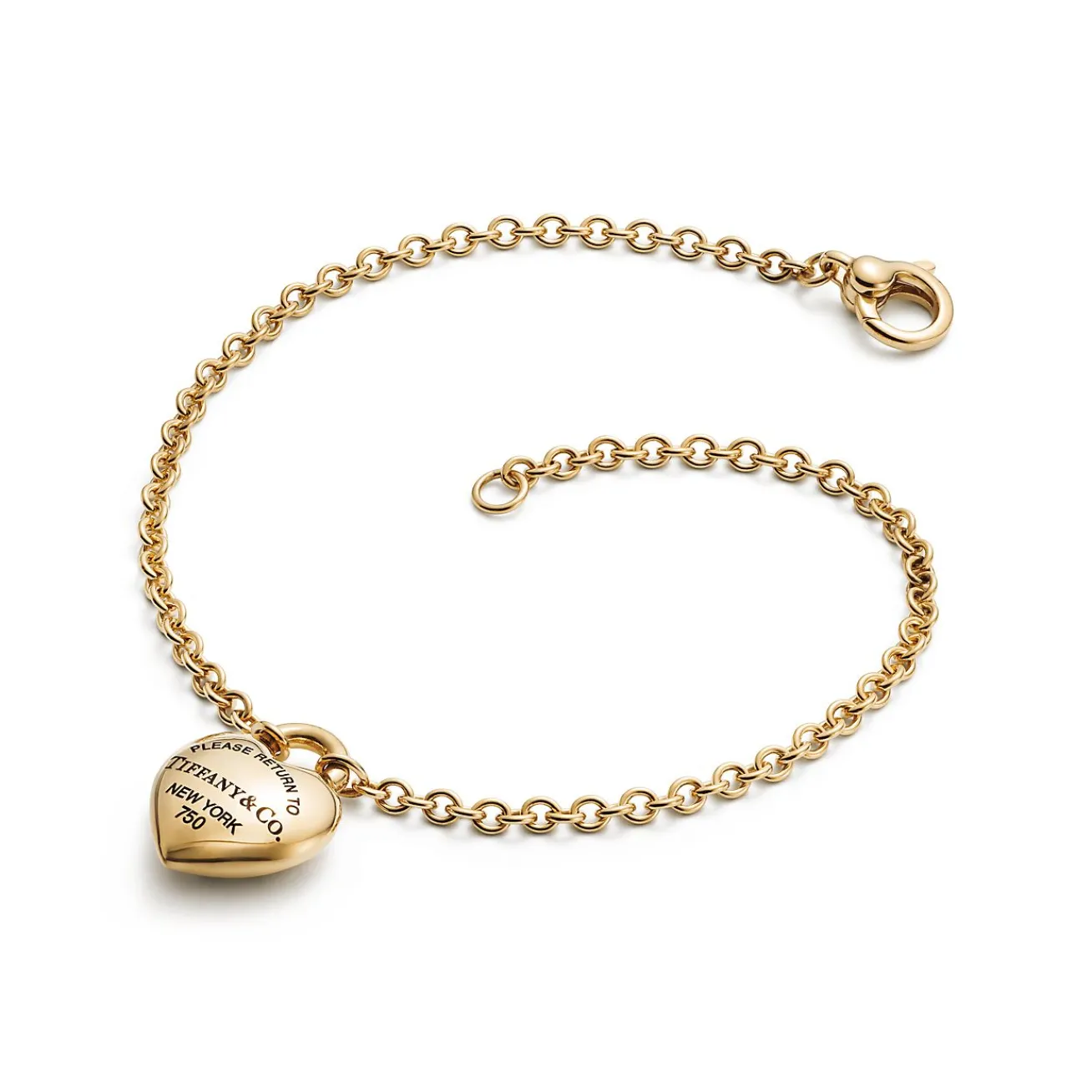 Tiffany & Co. Return to Tiffany® Full Heart Bracelet in Yellow Gold | ^ Bracelets|Gifts for Her