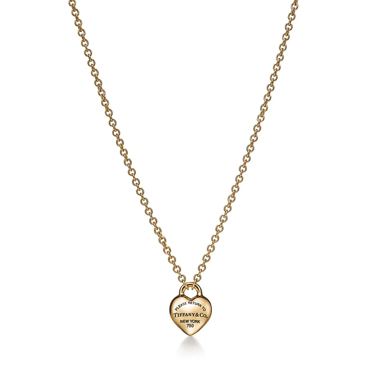 Tiffany & Co. Return to Tiffany® Full Heart Pendant in Yellow Gold | ^ Necklaces & Pendants|Gifts for Her