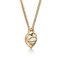 Tiffany & Co. Return to Tiffany® Full Heart Pendant in Yellow Gold | ^ Necklaces & Pendants|Gifts for Her