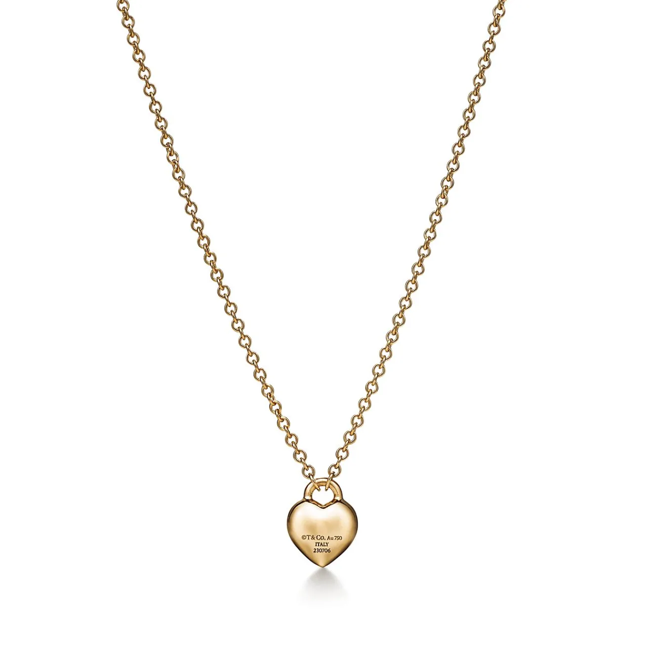 Tiffany & Co. Return to Tiffany® Full Heart Pendant in Yellow Gold | ^ Necklaces & Pendants|Gifts for Her