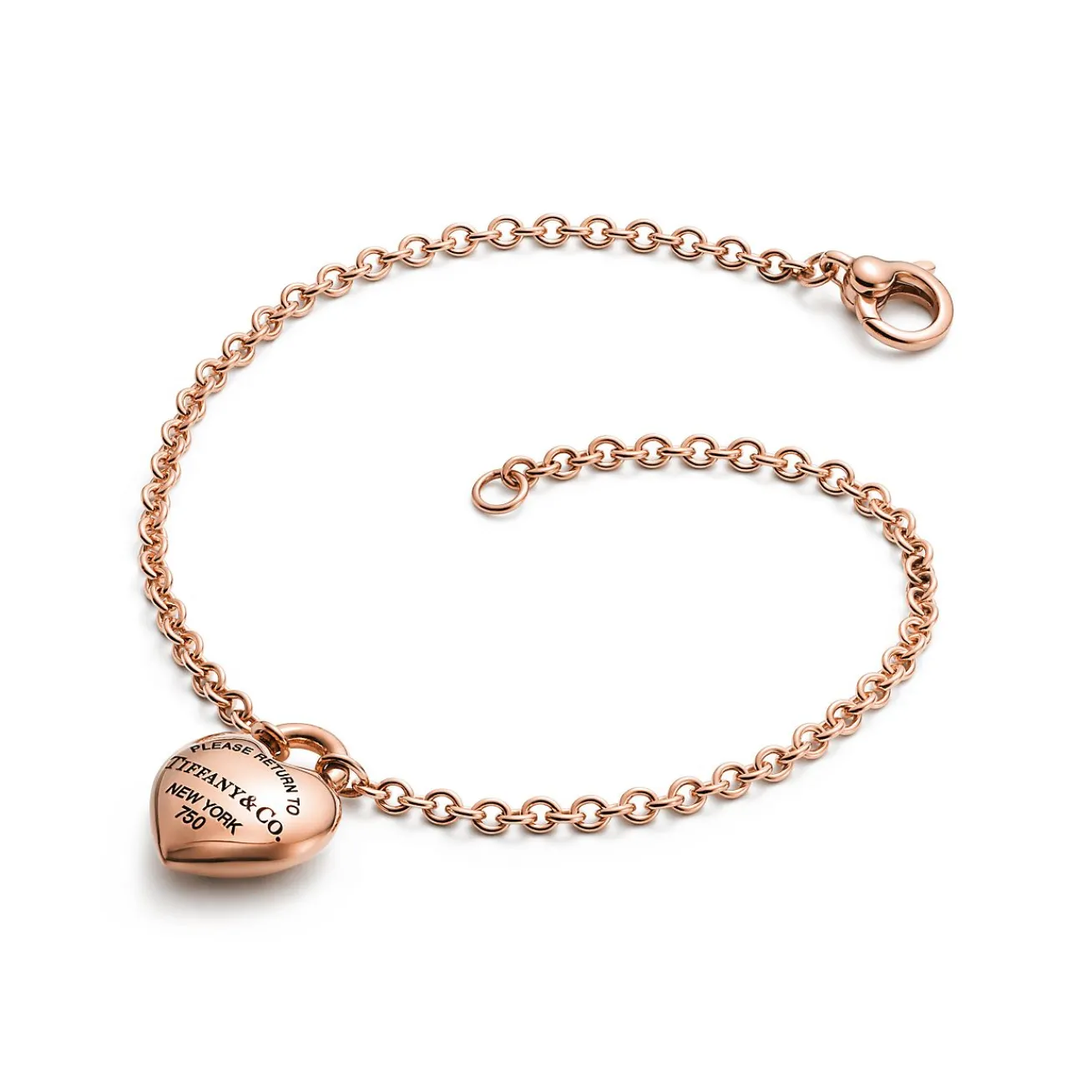 Tiffany & Co. Return to Tiffany® Full Heart Bracelet in Rose Gold | ^ Bracelets|New Jewelry