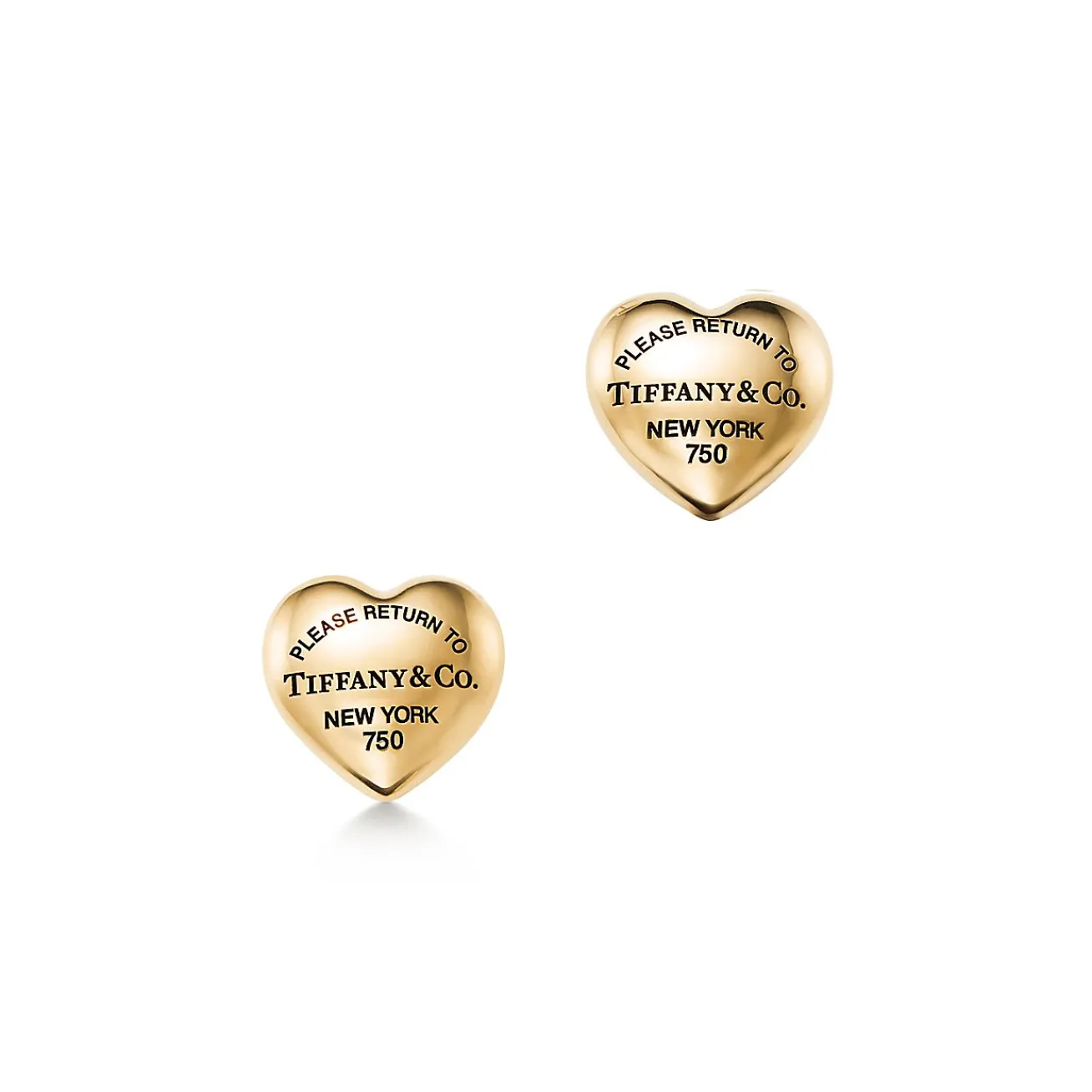 Tiffany & Co. Return to Tiffany® Full Heart Earrings in Yellow Gold | ^ Earrings|Gifts for Her