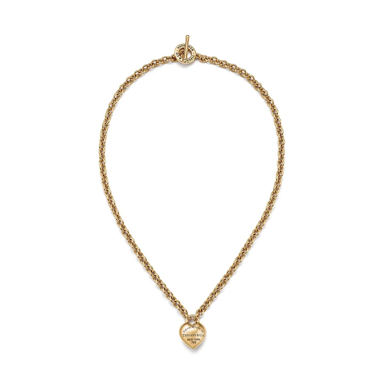 Tiffany & Co. Return to Tiffany® Full Heart Pendant in Yellow Gold | ^ Necklaces & Pendants|New Jewelry