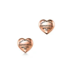 Tiffany & Co. Return to Tiffany® Full Heart Earrings in Rose Gold | ^ Earrings|New Jewelry