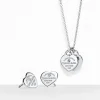 Tiffany & Co. Return to Tiffany® Heart Pendant and Earrings Set in Silver with Diamonds, Mini | ^ Gifts for Her|Her