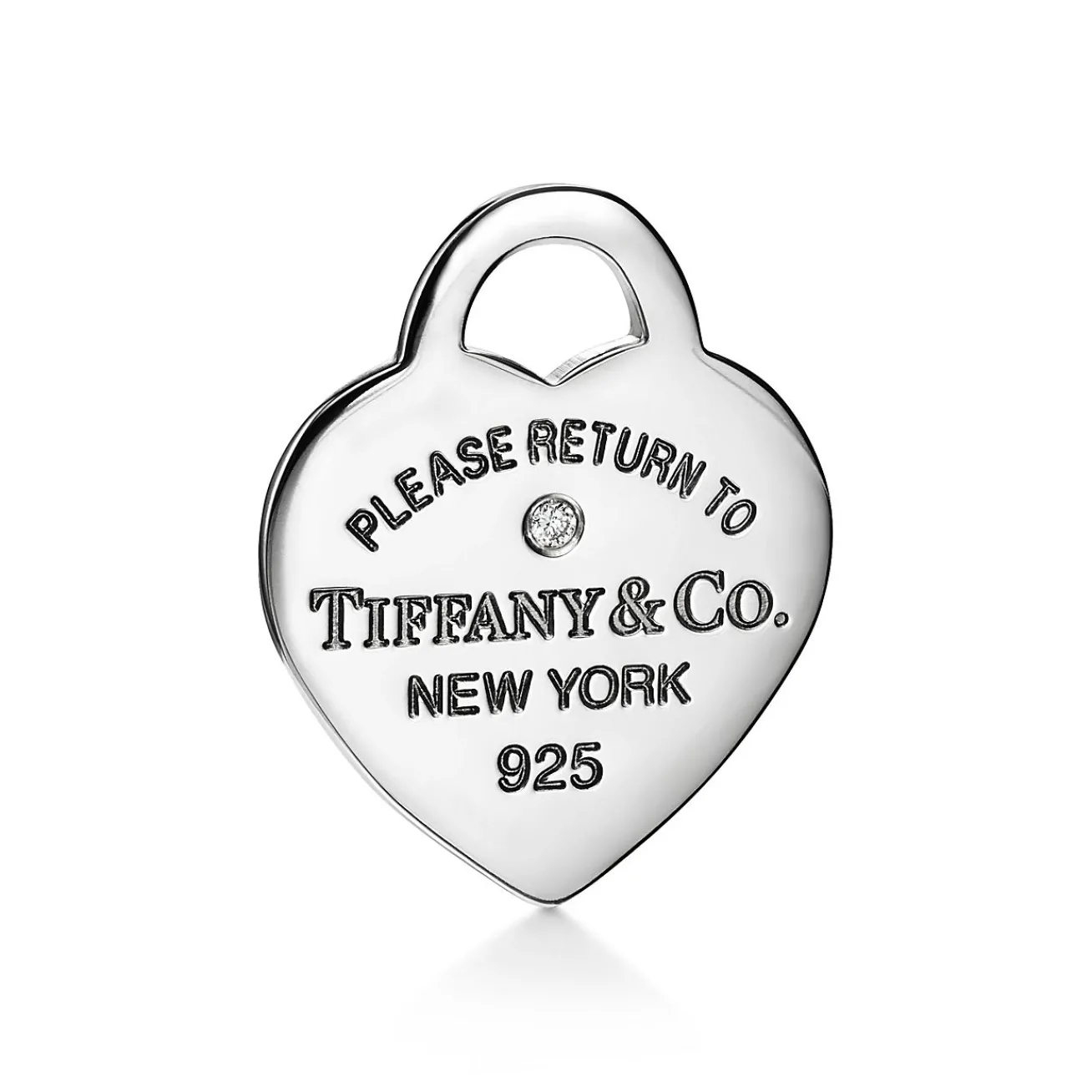 Tiffany & Co. Return to Tiffany® Heart Pendant and Earrings Set in Silver with Diamonds, Mini | ^ Gifts for Her|Her