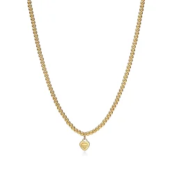Tiffany & Co. Return to Tiffany® Heart Tag Bead Necklace in Yellow Gold, Mini | ^ Necklaces & Pendants|Gold Jewelry
