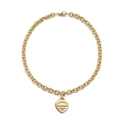 Tiffany & Co. Return to Tiffany® Heart Tag Necklace in Yellow Gold, Medium | ^ Necklaces & Pendants|Gold Jewelry