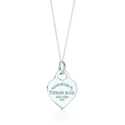 Tiffany & Co. Return to Tiffany® Heart Tag Charm in Silver, Medium | ^ Sterling Silver Jewelry|Return to Tiffany®
