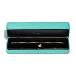 Tiffany & Co. Return to Tiffany® Heart Tag Bead Bracelet in Yellow Gold | ^ Bracelets|Gold Jewelry