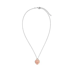 Tiffany & Co. Return to Tiffany® Heart Tag Pendant in Sterling Silver and Rose Gold, Small | ^ Necklaces & Pendants|Rose Gold Jewelry