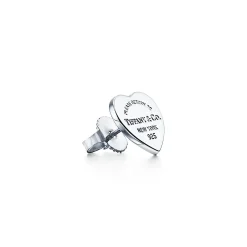 Tiffany & Co. Return to Tiffany® Heart Tag Stud Earrings in Silver, Mini | ^ Earrings|Gifts for Her
