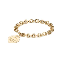 Tiffany & Co. Return to Tiffany® Heart Tag Bracelet in Yellow Gold, Medium | ^ Bracelets|Gold Jewelry