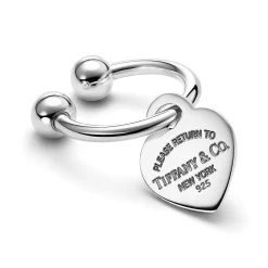 Tiffany & Co. Return to Tiffany® heart tag key ring in sterling silver, medium. | ^Women Gifts to Personalize|Key Rings