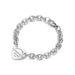 Tiffany & Co. Return to Tiffany® Heart Tag Bracelet in Silver | ^ Bracelets|Sterling Silver Jewelry