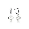 Tiffany & Co. Return to Tiffany® Hoop Earrings in Sterling Silver with Diamonds, Mini | ^ Earrings|Gifts for Her